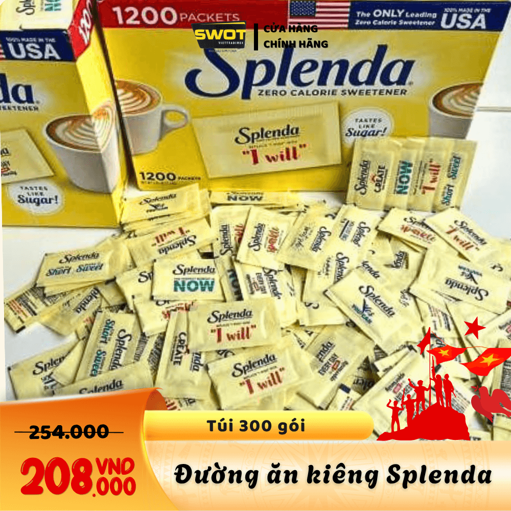 ĐƯỜNG ĂN KIÊNG SPLENDA CỦA MỸ - COMBO 300 GÓI