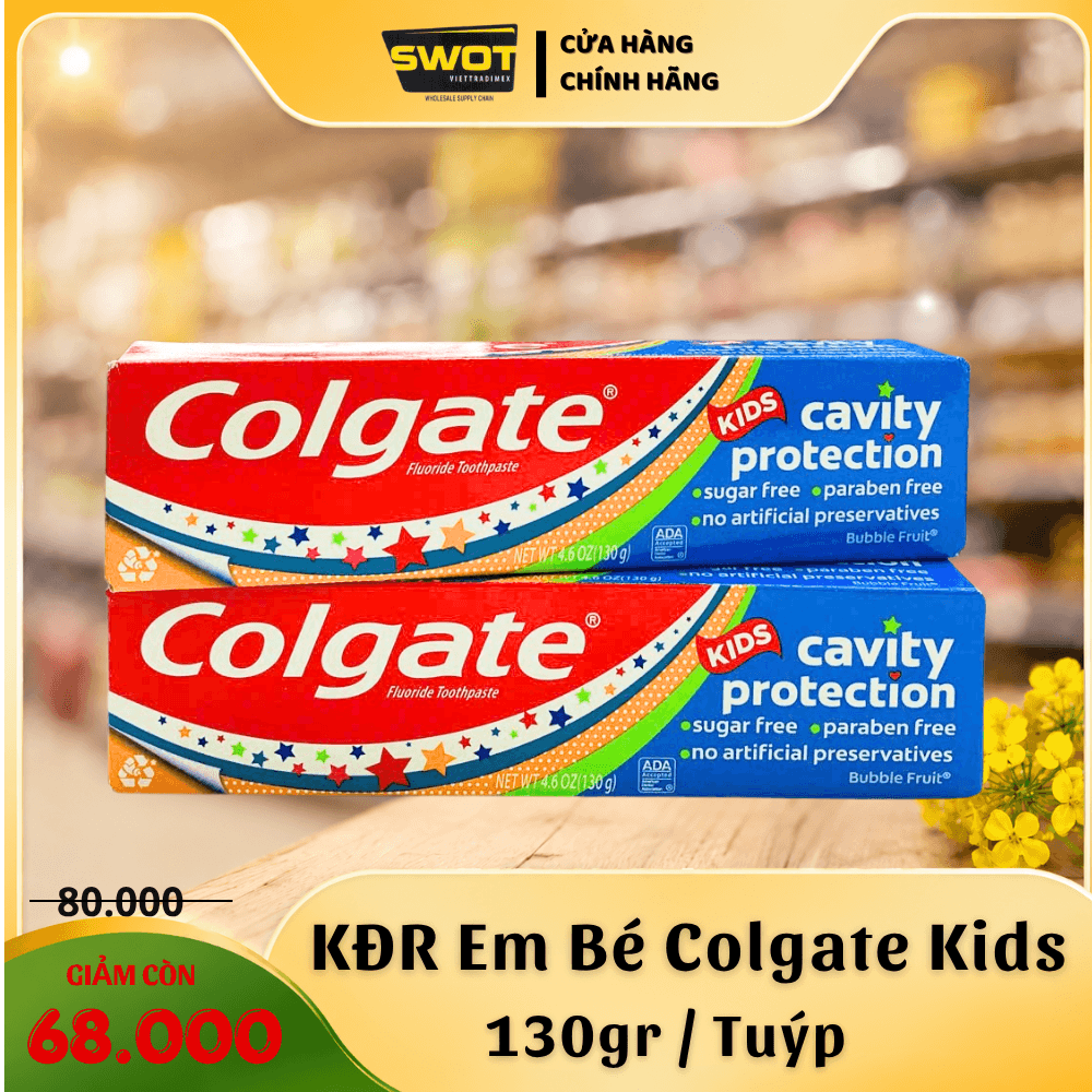 KEM ĐÁNH RĂNG EM BÉ CREST KIDS - 130GR