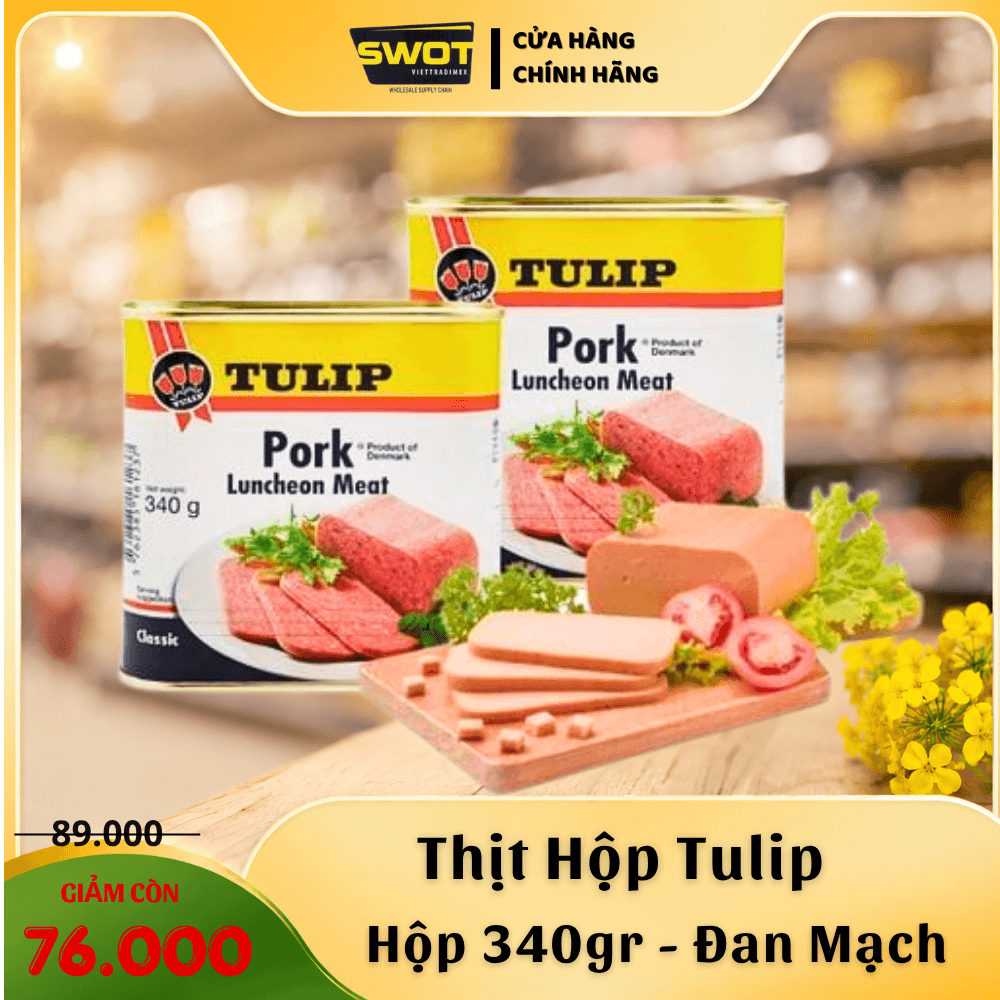 THỊT HỘP TULIP LUNCHEON MEAT - HỘP 340GR