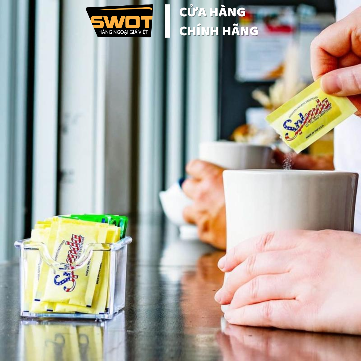 Combo 50 gói Đường ăn kiêng SPLENDA Mỹ, Đường thiên nhiên không calorie Mỹ, hỗ trợ ăn kiêng giảm cân - SWOT