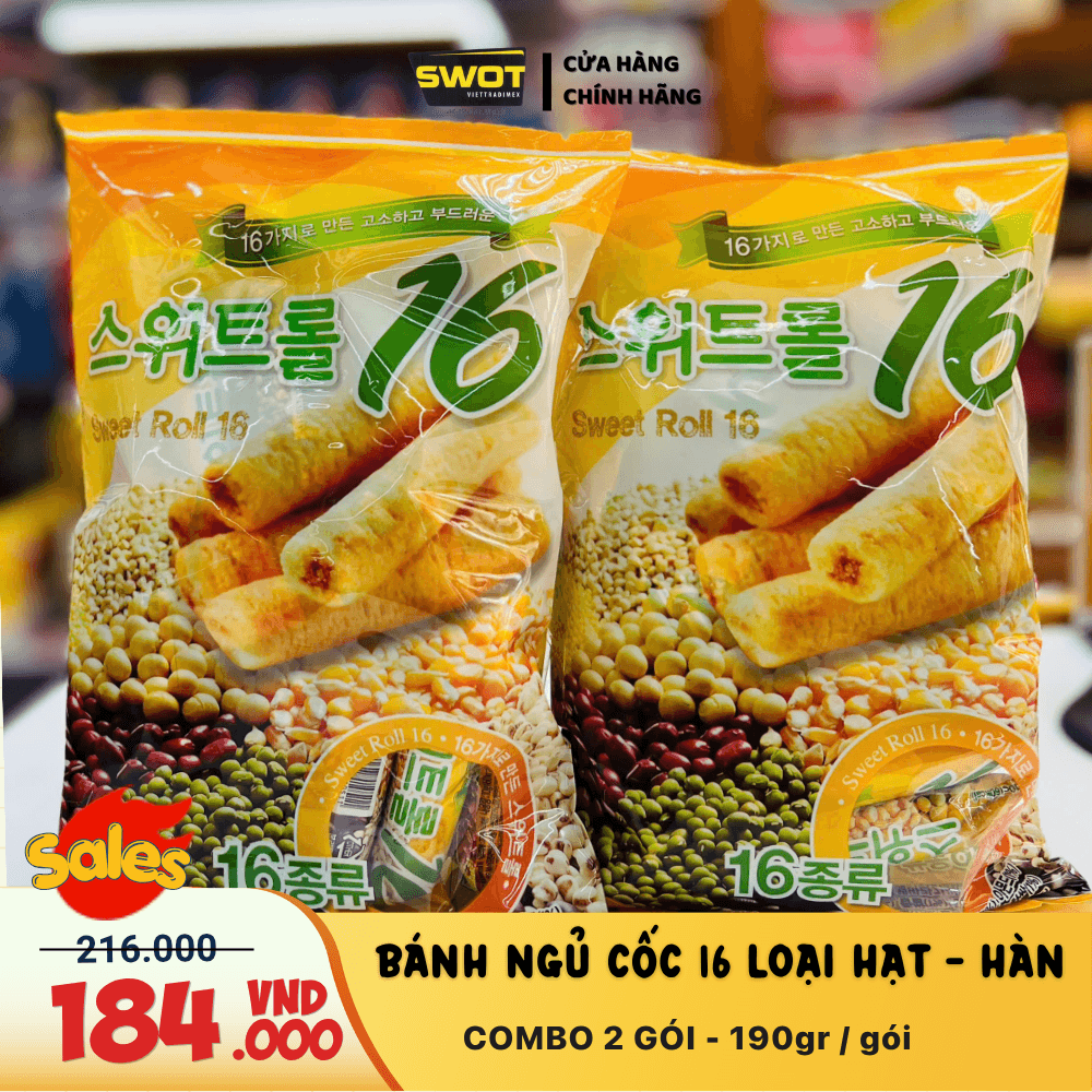 BÁNH NGỦ CỐC 16 LOẠI HẠT - HÀN QUỐC