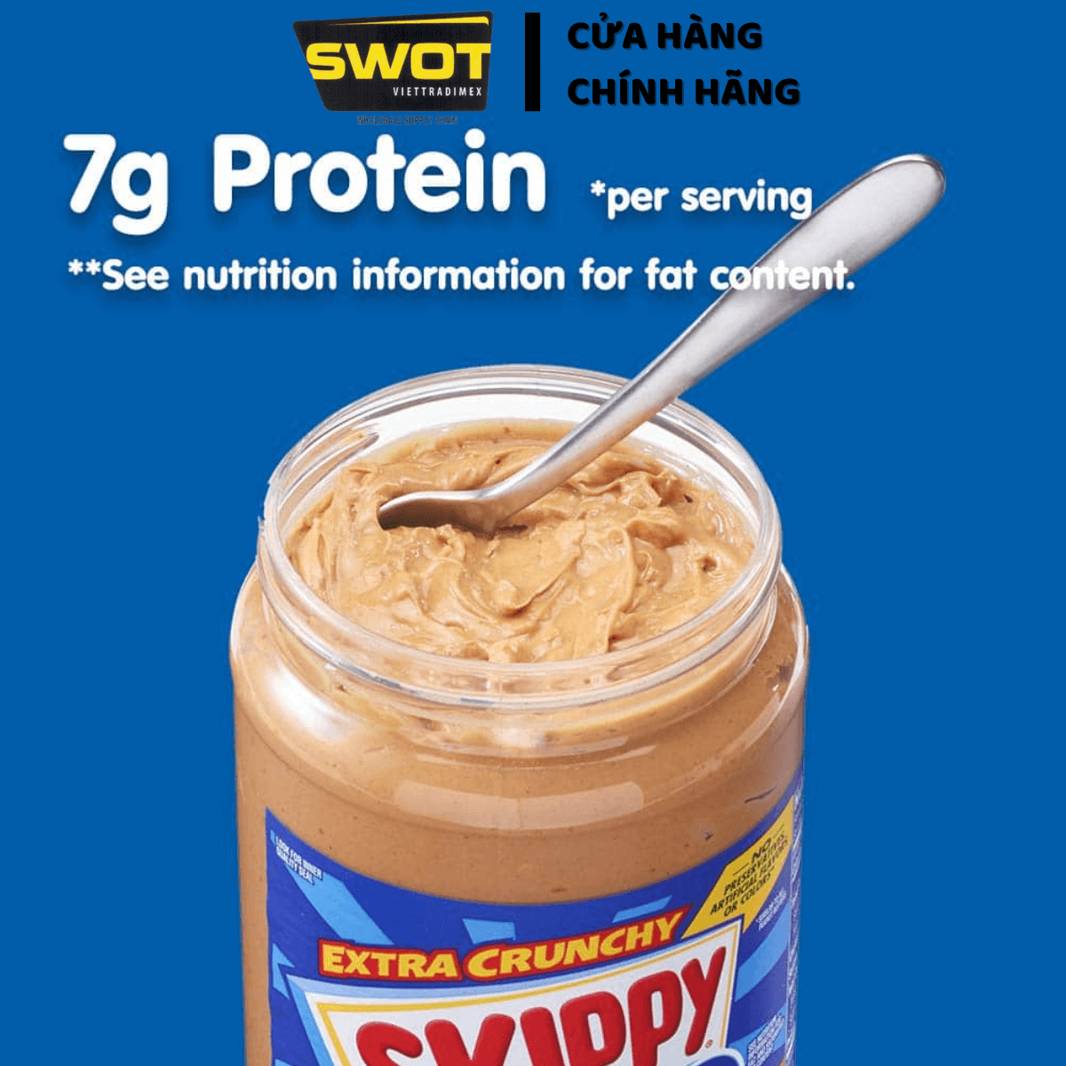 Bơ Đậu Phộng Skippy 1.36kg của Mỹ, hương thơm béo ngậy từ hạt đậu phộng, bơ mềm mịn có thể ăn kèm cùng bánh mì, hoặc chế biến theo sở thích, ít calo phù hợp với người ăn kiêng - SWOT