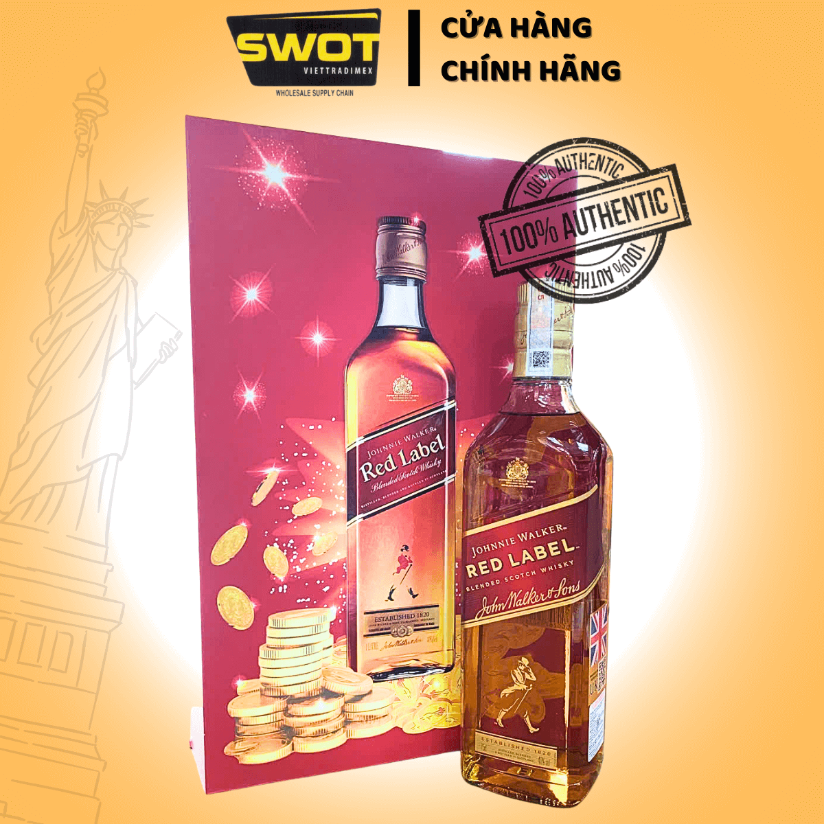 Rượu Johnnie Walker Red Label 750ML -HỘP QUÀ (ANH QUỐC) là một trong những dòng sản phẩm nổi tiếng của thương hiệu Johnnie Walker chất lượng và phong cách - SWOT