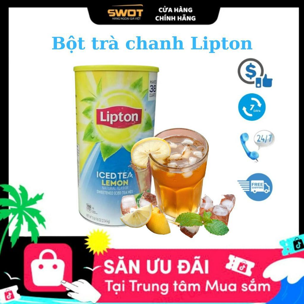 Trà lipton chanh iced tea lemon 2.54kg - SWOT review hàng Mỹ