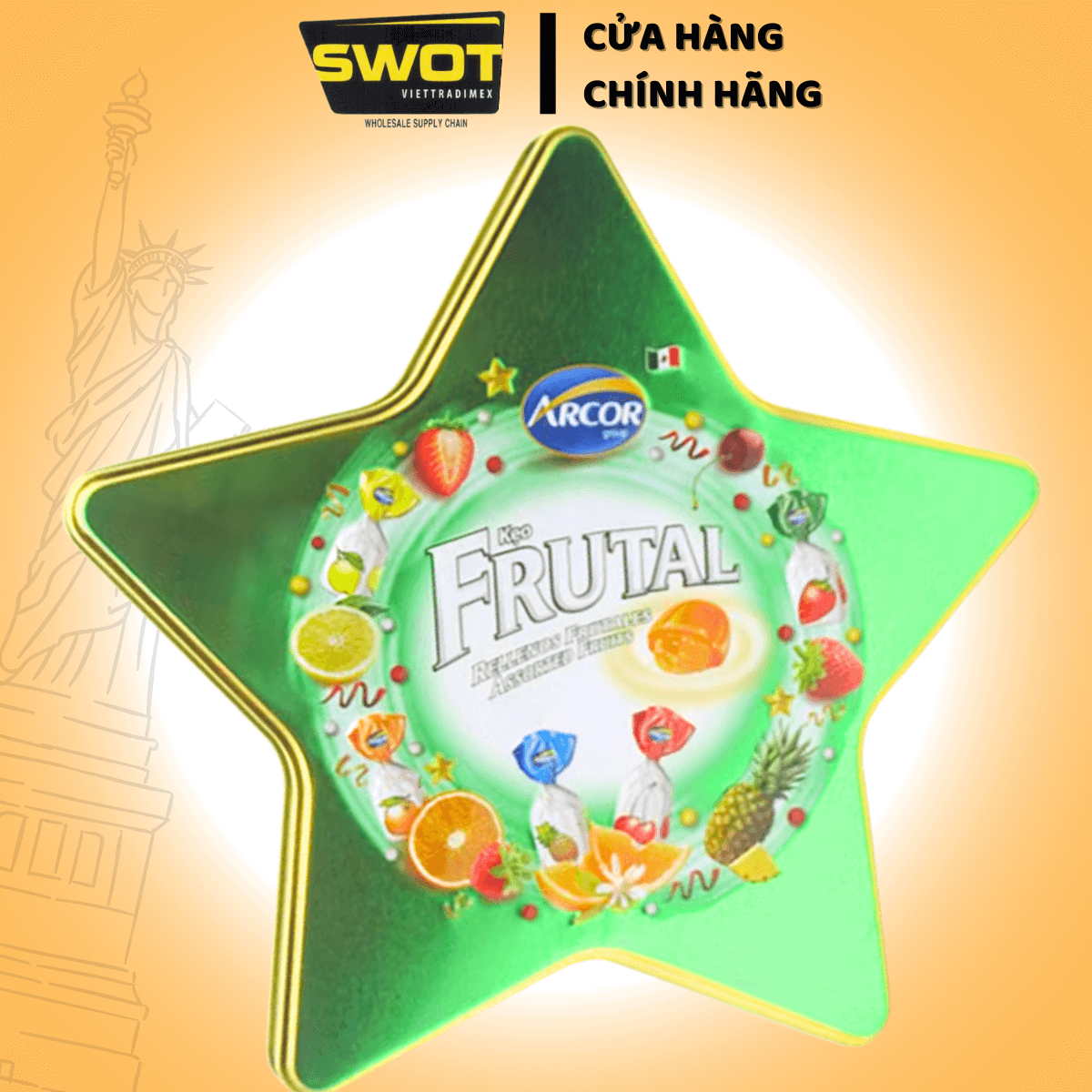 Bánh Kẹo Hộp Thiếc Tết, Cao Cấp Chính Hãng, bánh kẹo Nhập Khẩu, thơm ngon, bánh quy giòn dễ ăn cookie, bánh xốp. nhân socola - SWOT