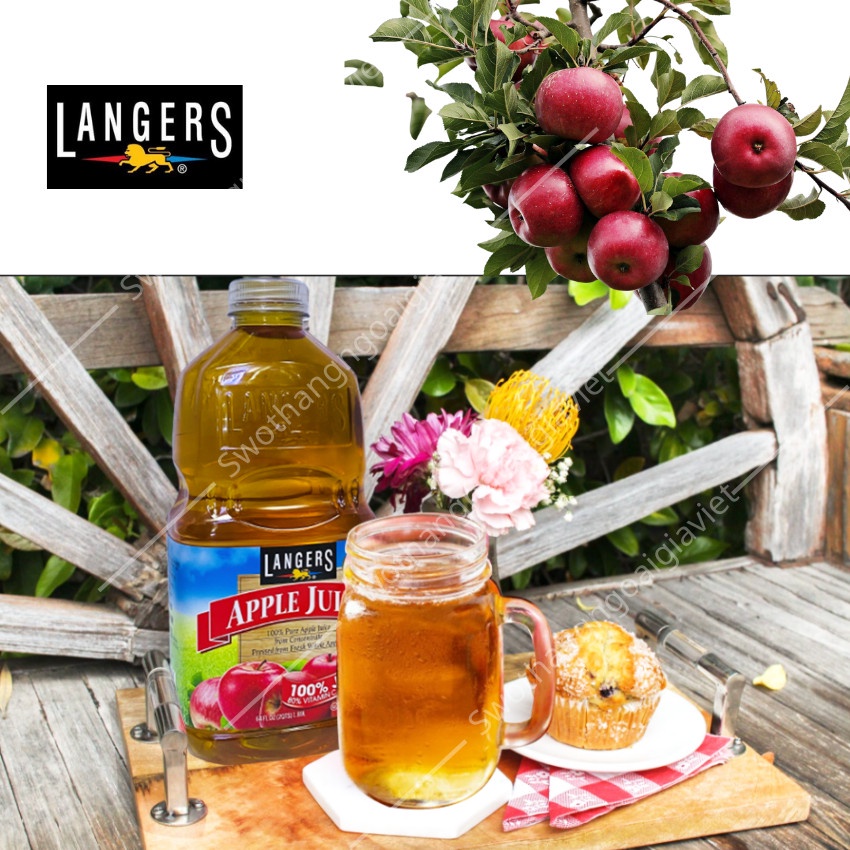 Nước ép trái cây LANGERS 1.89L MỸ nhiều vị, Nước ép trái cây tươi Mỹ, giàu dinh dưỡng, chống oxi hóa