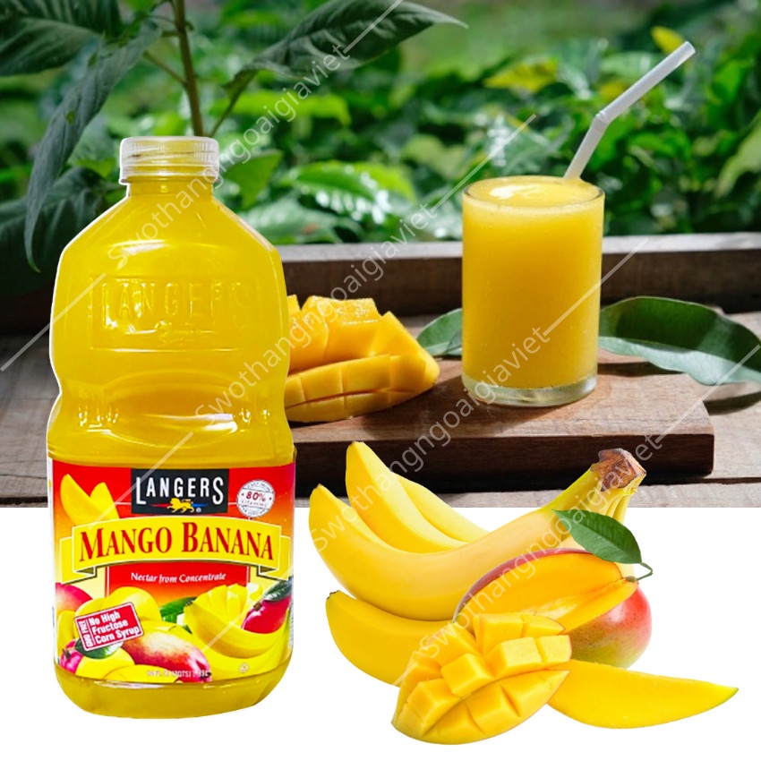 Nước ép trái cây LANGERS 1.89L MỸ nhiều vị, Nước ép trái cây tươi Mỹ, giàu dinh dưỡng, chống oxi hóa