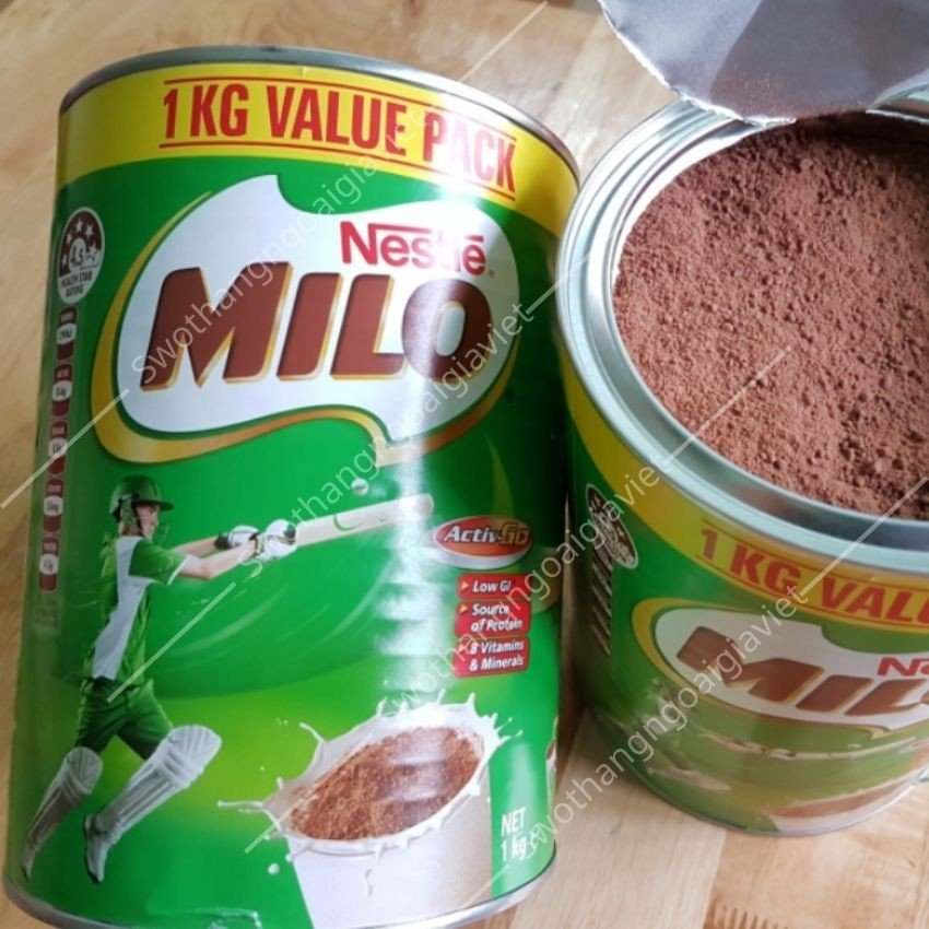 Bột cacao Milo Nestle Úc 1Kg, Bột sữa Milo cacao thơm ngon vị ngọt thanh, giàu giá trị dinh dưỡng
