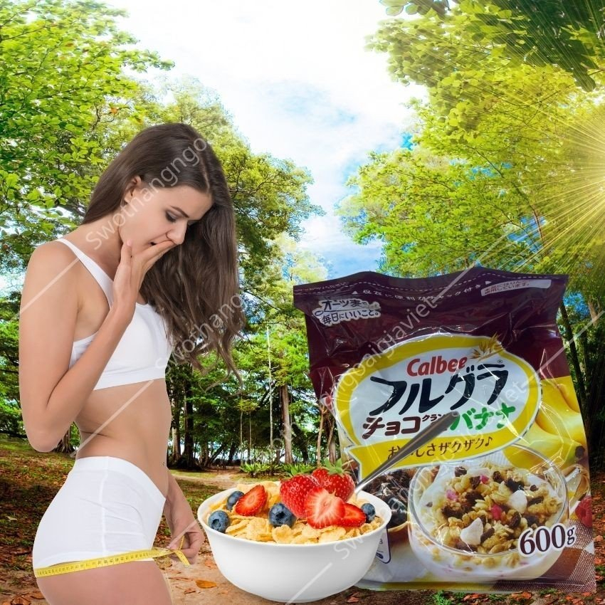 Ngũ cốc Calbee Nhật vị trái cây 700g, Ngũ cốc Nhật Bản cao cấp, hương vị thơm ngon, hỗ trợ ăn kiêng, bổ sung dinh dưỡng - SWOT