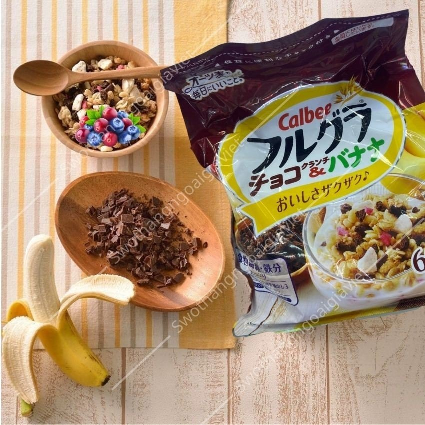 Ngũ cốc Calbee Nhật vị trái cây 700g, Ngũ cốc Nhật Bản cao cấp, hương vị thơm ngon, hỗ trợ ăn kiêng, bổ sung dinh dưỡng - SWOT