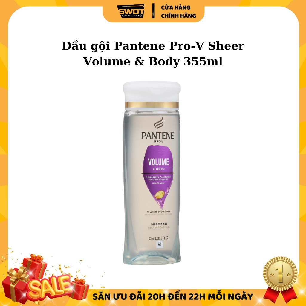 Dầu gội xả Pantene Mỹ nhiều hương, Dầu xả gội Pantene bản Mỹ cao cấp, nuôi dưỡng & ngăn rụng tóc, mượt mà óng ả cả ngày