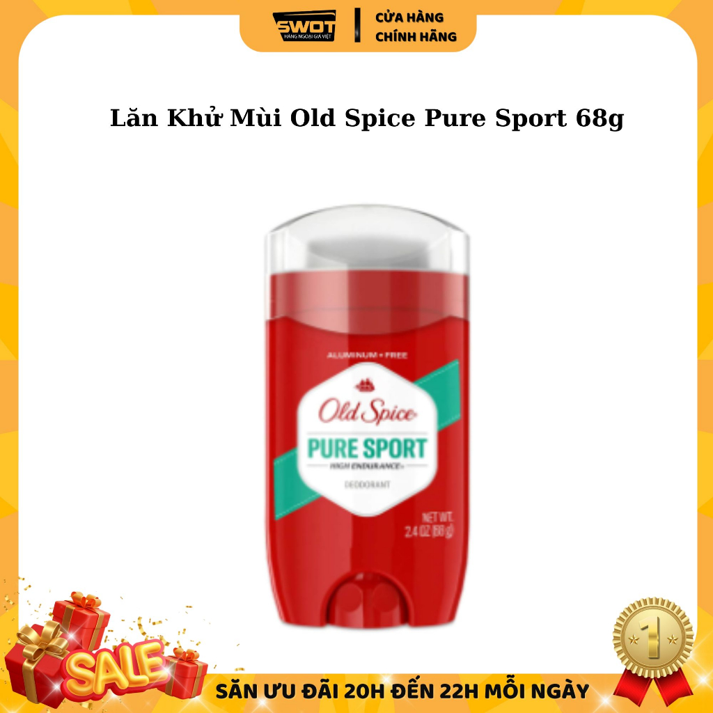 Lăn khử mùi Old Spice Mỹ nhiều mùi, Lăn nách Mỹ dạng sáp khử mùi đến 48h, hương dễ chịu không ố vàng
