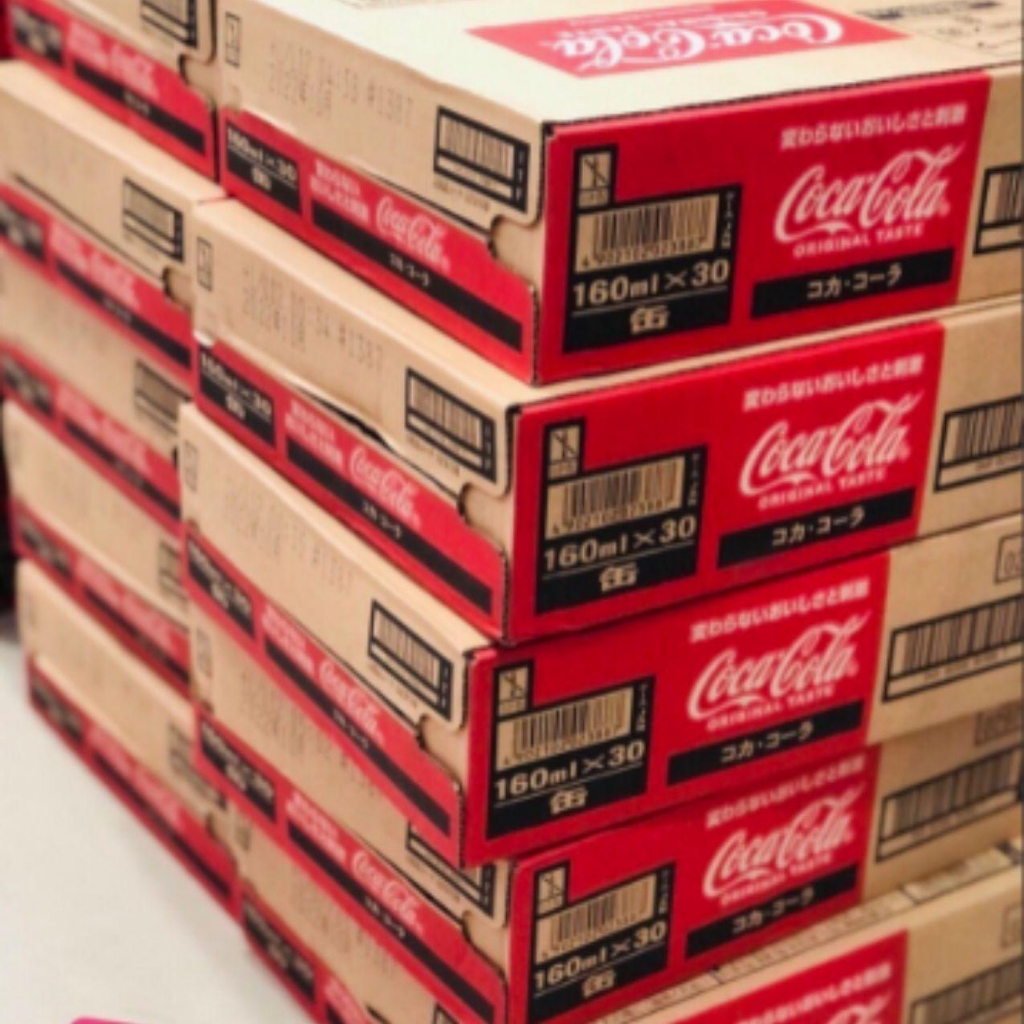 Thùng 30 lon Nước ngọt Coca Cola Nhật 160ml, Nước giải khát ga CocaCola thơm ngon bổ sung năng lượng