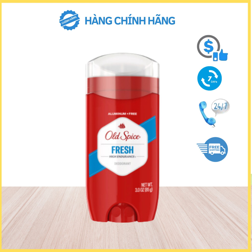 Lăn khử mùi Old Spice Mỹ nhiều mùi, Lăn nách Mỹ dạng sáp khử mùi đến 48h, hương dễ chịu không ố vàng