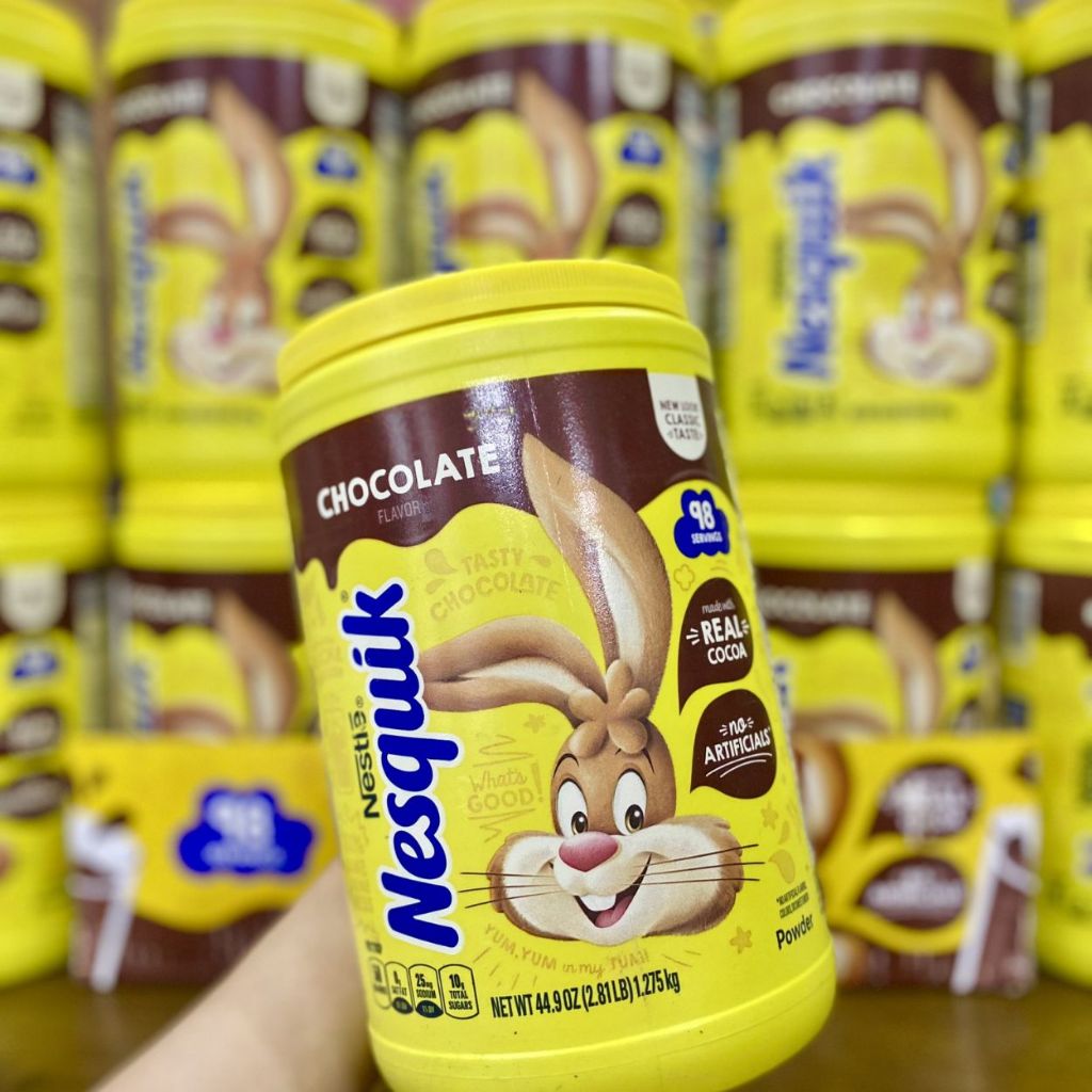 Bột cacao Nesquik Mỹ 1257g, Bột sữa cacao Mỹ cao cấp thơm ngon đậm vị giàu giá trị dinh dưỡng