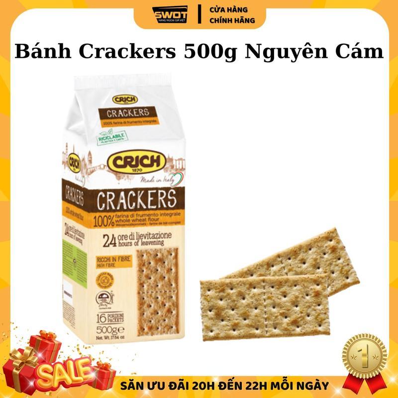 Bánh quy giòn Crich Ý 500g, Bánh quy Crackers Ý cao cấp, giòn rụm, vị mặn vừa vị thơm ngon hảo hạng