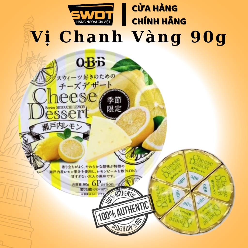 Phô mai QBB Nhật Bản 90gr nhiều vị, Phô mai cho bé vị trái cây tự nhiên, giàu vitamin, dinh dưỡng