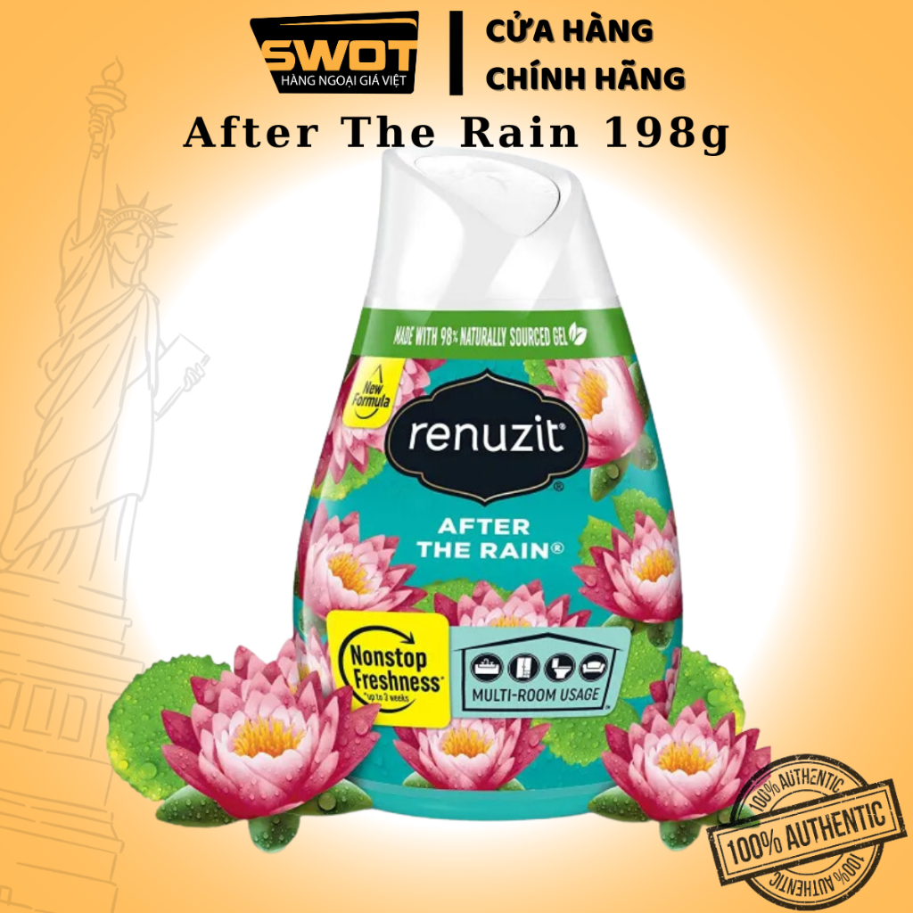 Sáp thơm phòng RENUZIT Mỹ 198g, Sáp thơm mùi hương thoải mái, dễ chịu, tiện dụng để phòng, tủ, ô tô