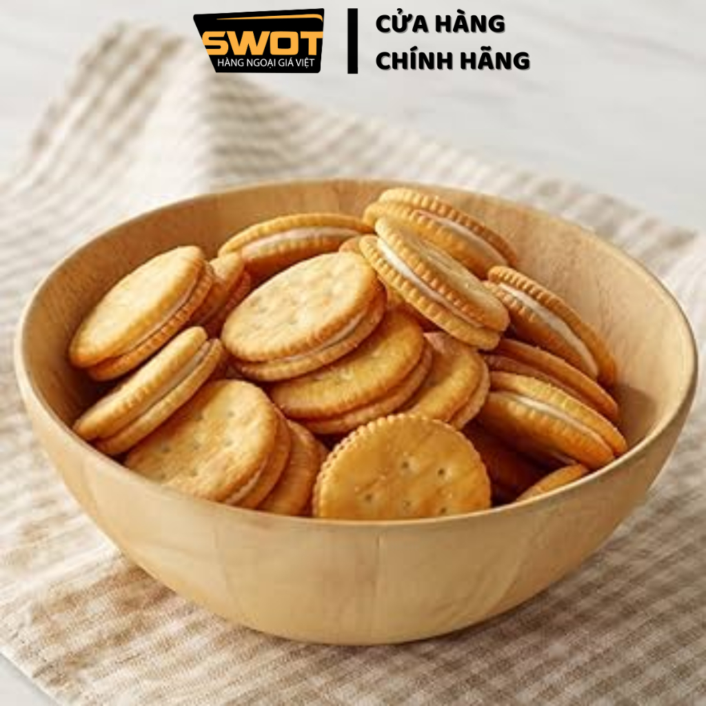 Bánh quy Ritz Nhật Bản / Bánh mặn / Phô mai Bánh cookie Nhật cao cấp, giòn béo thơm ngon hảo hạng, giàu dinh dưỡng - SWOT
