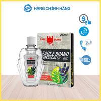 Dầu gió Con Ó Sigapore 24ml, Dầu gió Eagle Brand Medicated Oil giảm đau đầu, đau lưng, bong gân