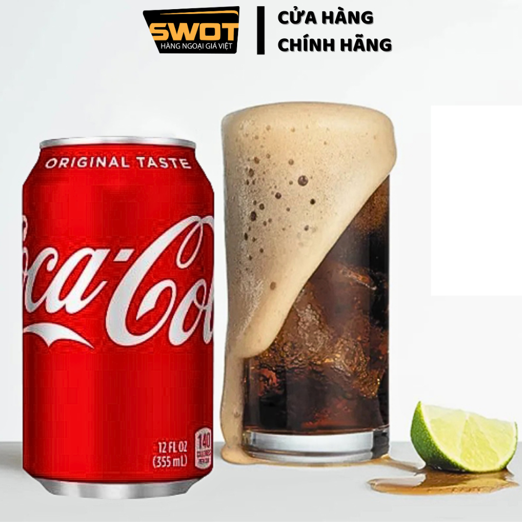 Combo 6 Nước ngọt Mỹ 355ml mix nhiều loại, Nước giải khát có ga Mỹ cao cấp, thơm ngon đậm vị, bổ sung năng lượng - SWOT