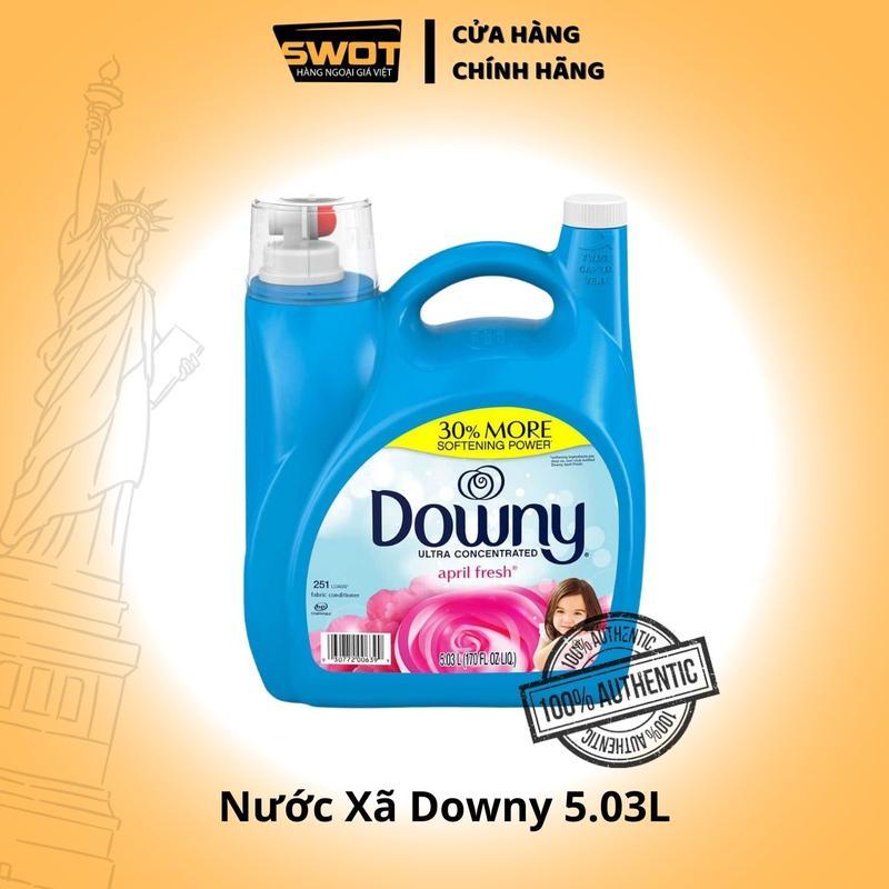 Nước xả Downy Ultra April Fresh Mỹ 5.03L, Nước xả mềm vải Mỹ cao cấp, hương thơm dịu nhẹ bền lâu
