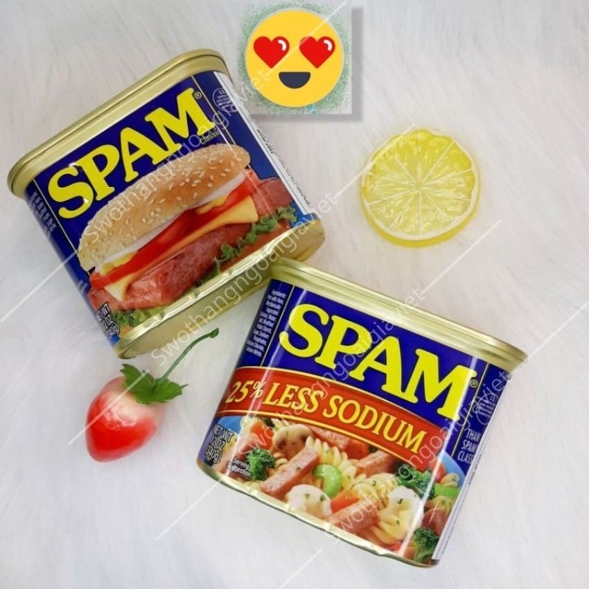 Combo Lốc Thịt hộp SPAM Hormel Foods Mỹ 340g, Thịt heo hộp Mỹ thơm ngon đậm vị, giàu chất dinh dưỡng