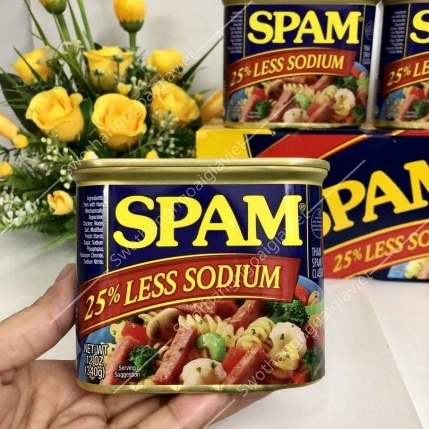Combo Lốc Thịt hộp SPAM Hormel Foods Mỹ 340g, Thịt heo hộp Mỹ thơm ngon đậm vị, giàu chất dinh dưỡng