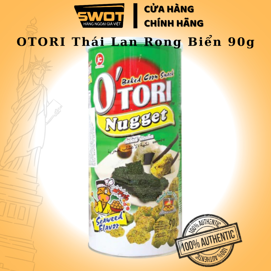 Bánh Snack OTORI Thái Lan nhiều vị 90g, Lon bánh O'tori giòn rụm thơm ngon đặc biệt ăn vặt siêu ngon