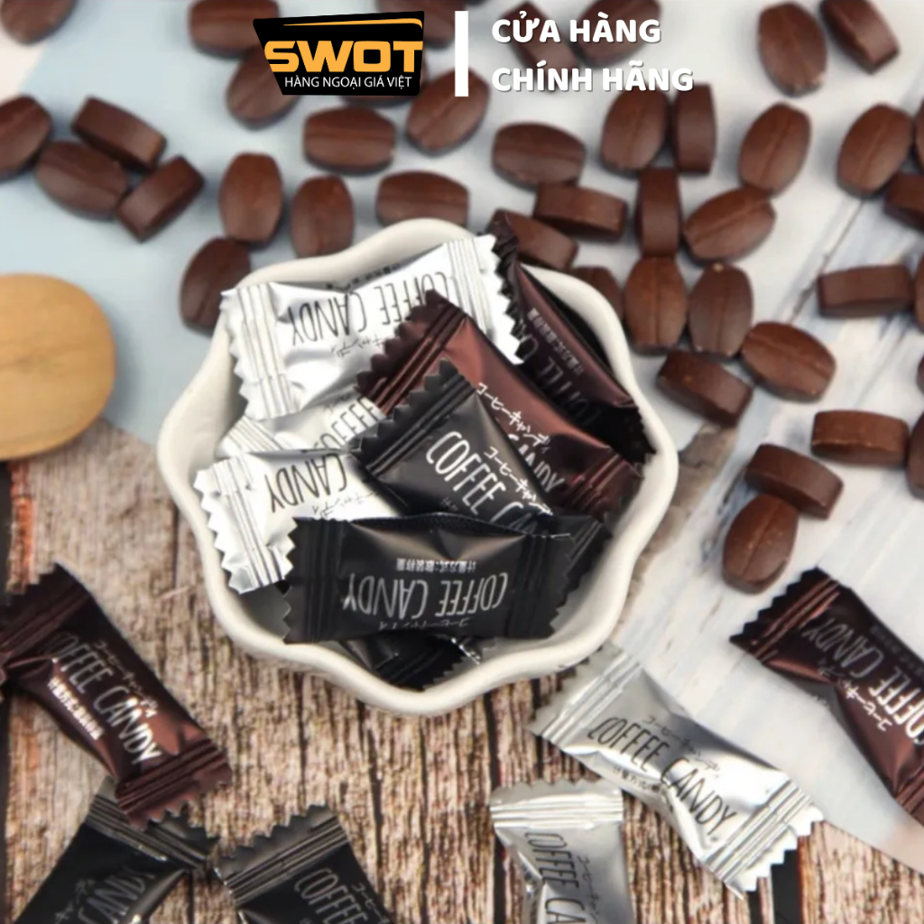 Kẹo Coffee Candy Pamiriter Đài Loan nhiều vị 70g, Kẹo cafe Đài Loan cao cấp, thơm ngon độc đáo, sảng khoái tinh thần