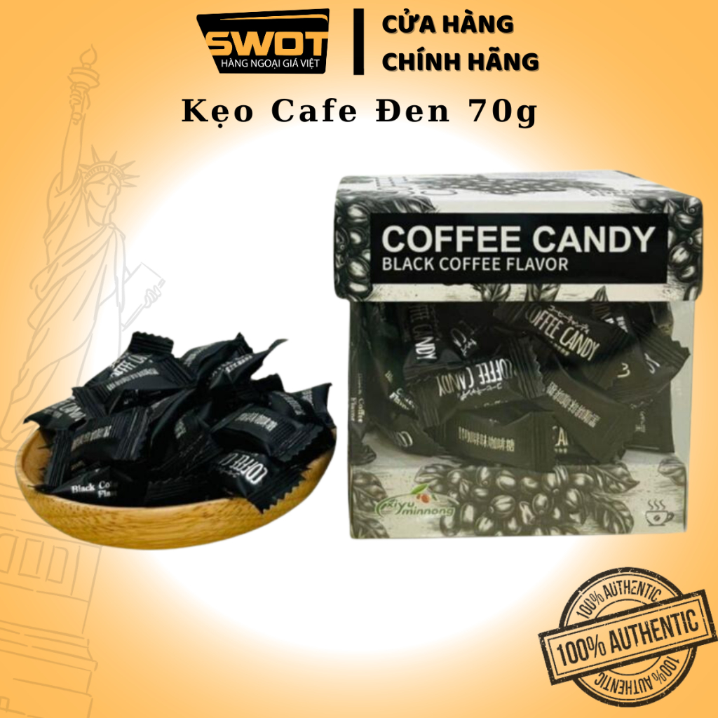 Kẹo Coffee Candy Pamiriter Đài Loan nhiều vị 70g, Kẹo cafe Đài Loan cao cấp, thơm ngon độc đáo, sảng khoái tinh thần