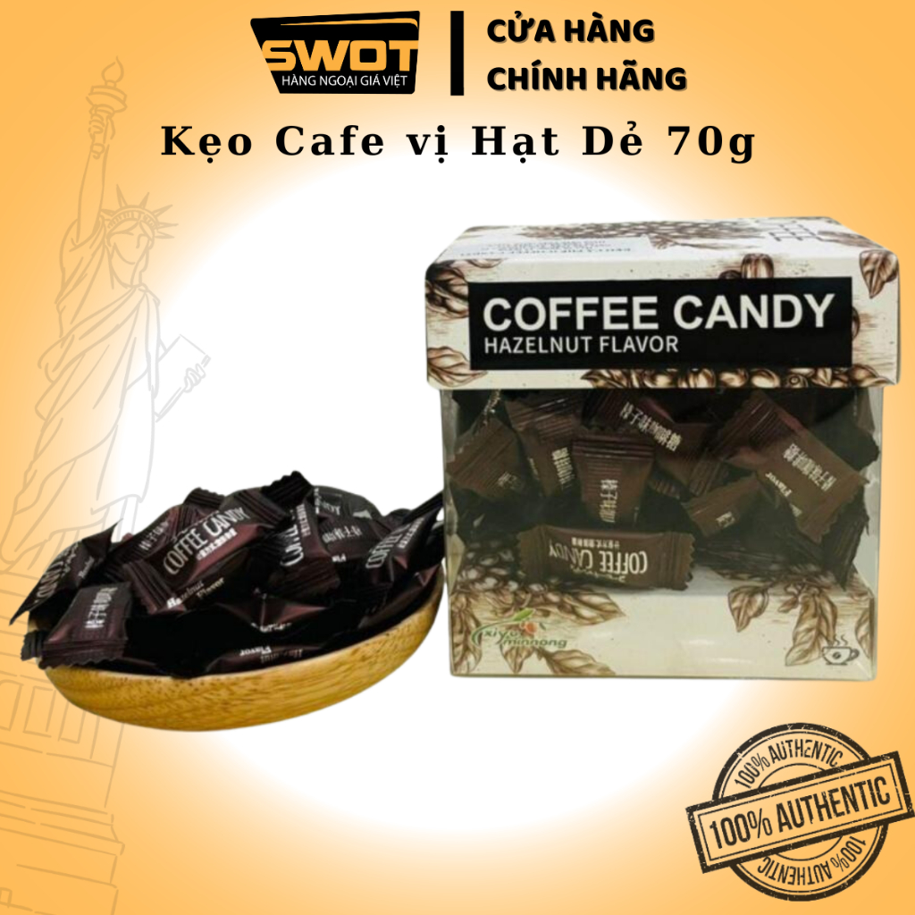 Kẹo Coffee Candy Pamiriter Đài Loan nhiều vị 70g, Kẹo cafe Đài Loan cao cấp, thơm ngon độc đáo, sảng khoái tinh thần
