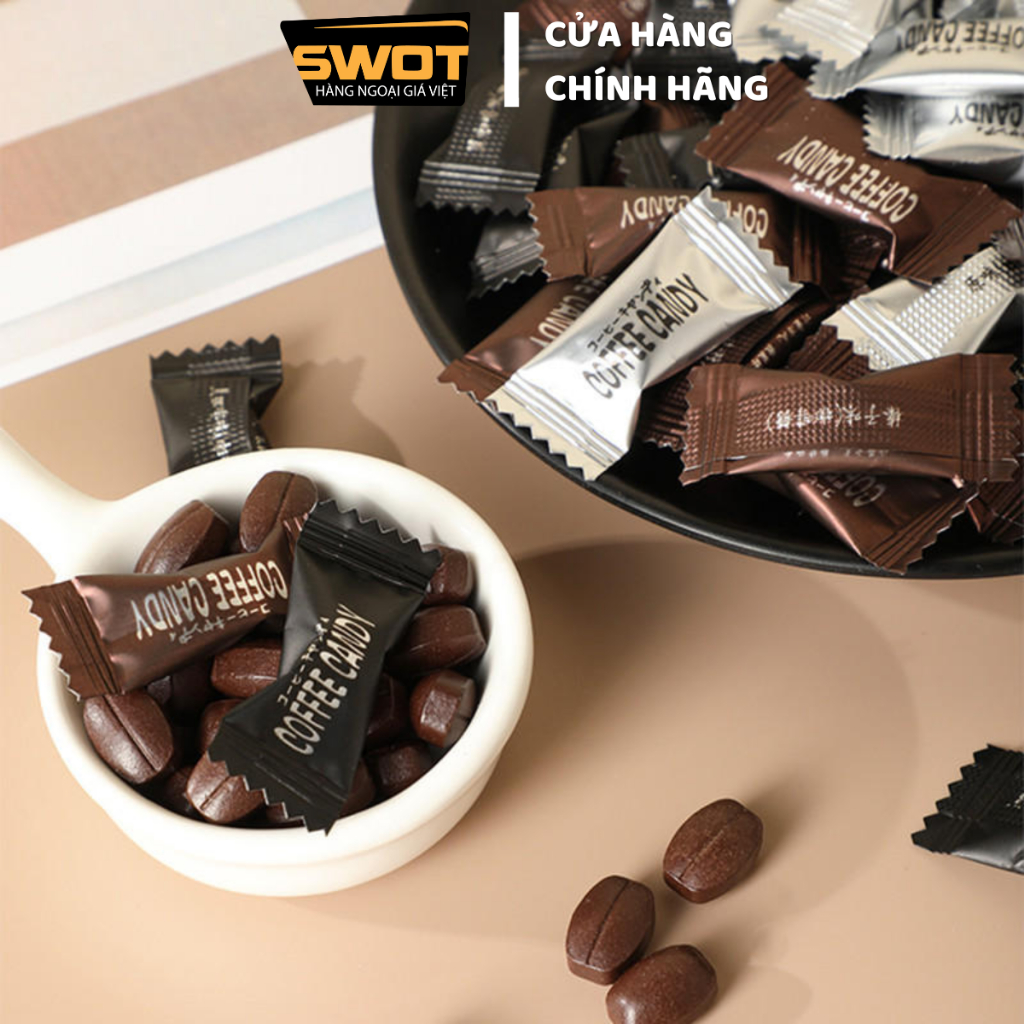 Kẹo Coffee Candy Pamiriter Đài Loan nhiều vị 70g, Kẹo cafe Đài Loan cao cấp, thơm ngon độc đáo, sảng khoái tinh thần