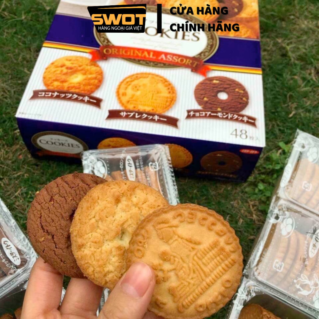 Bánh quy Cookies Original Assort Nhật 48 cái, Bánh cookie Nhật, bánh giòn béo, thơm ngon thượng hạng
