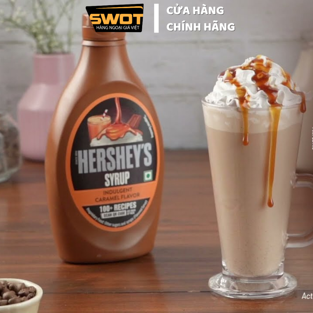 Sốt Syrup Hershey's Chocolate Mỹ, Siro Socola Mỹ cao cấp, nguyên liệu pha chế, làm trà sữa thơm ngon