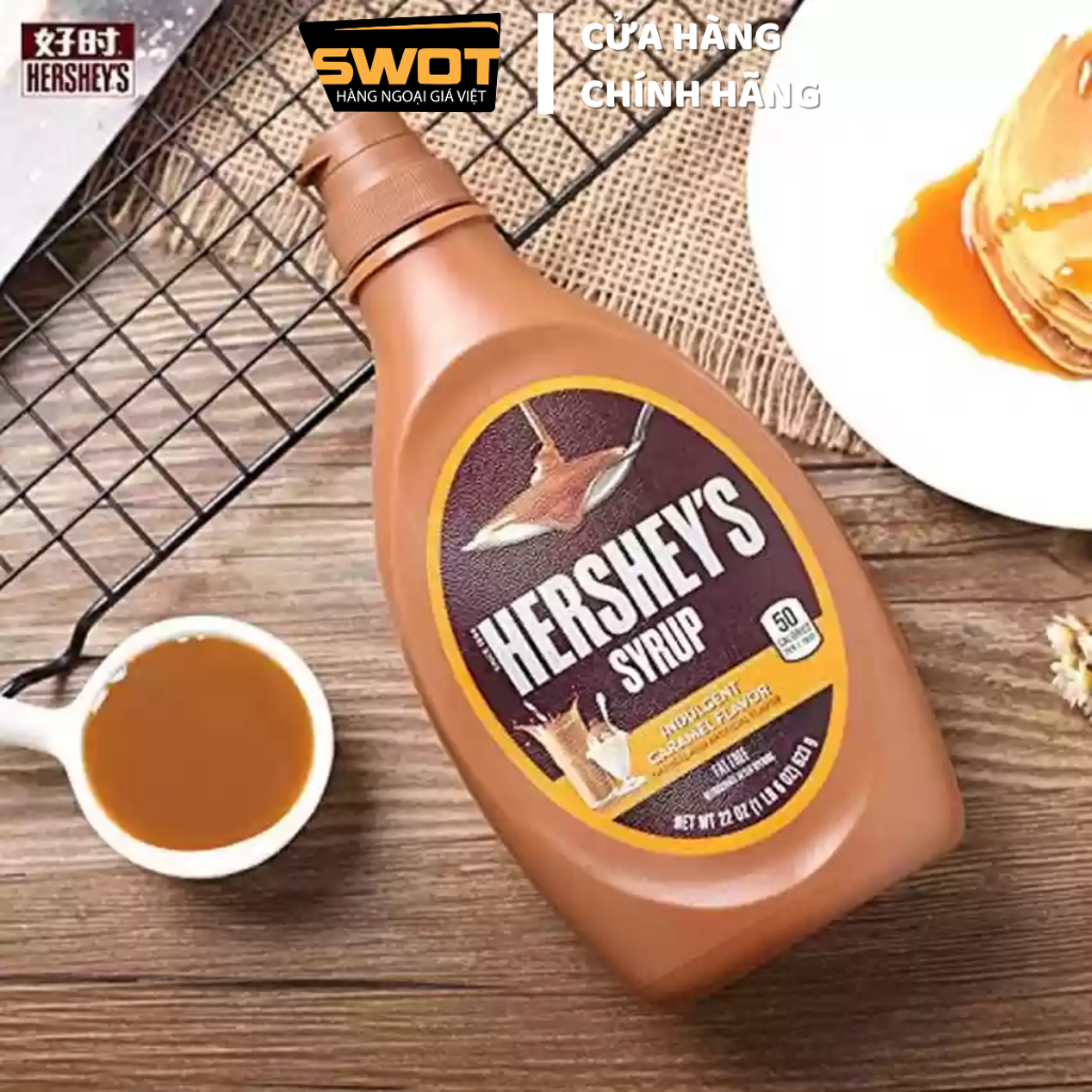 Sốt Syrup Hershey's Chocolate Mỹ, Siro Socola Mỹ cao cấp, nguyên liệu pha chế, làm trà sữa thơm ngon