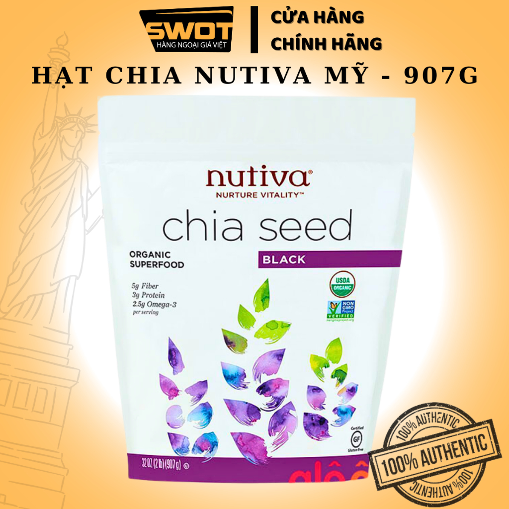 Hạt Chia nhập khẩu 500g-1Kg cao cấp, Hạt chia tự nhiên, bổ sung dinh dưỡng, hỗ trợ sức khỏe tim mạch