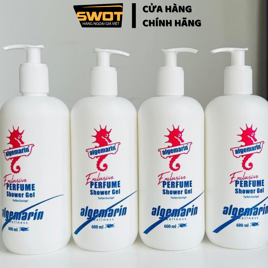Sữa tắm Cá Ngựa Algemarin 600ml, Sữa tắm Đức cao cấp, sạch thơm lâu dài, dưỡng ẩm, an toàn sức khỏe