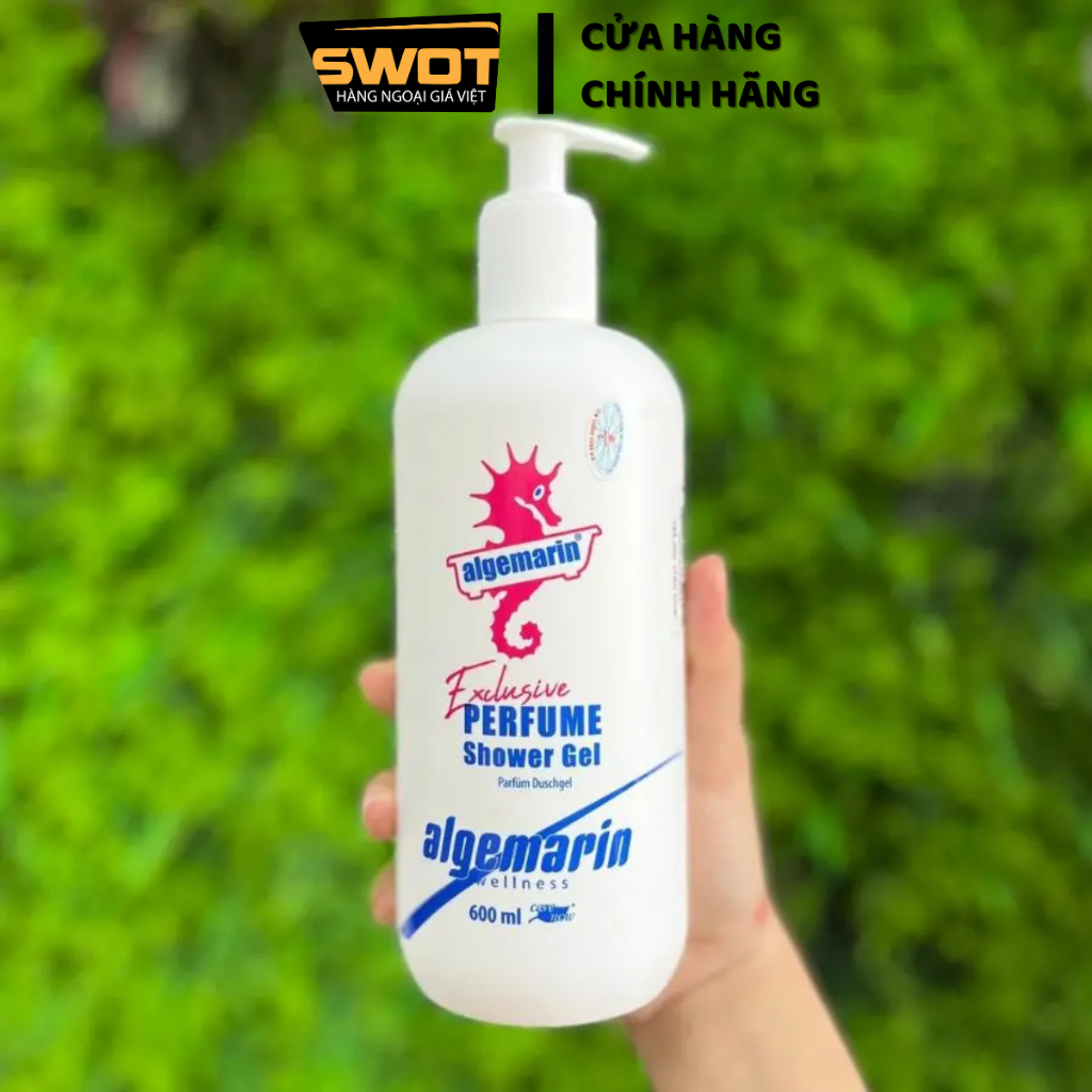 Sữa tắm Cá Ngựa Algemarin 600ml, Sữa tắm Đức cao cấp, sạch thơm lâu dài, dưỡng ẩm, an toàn sức khỏe
