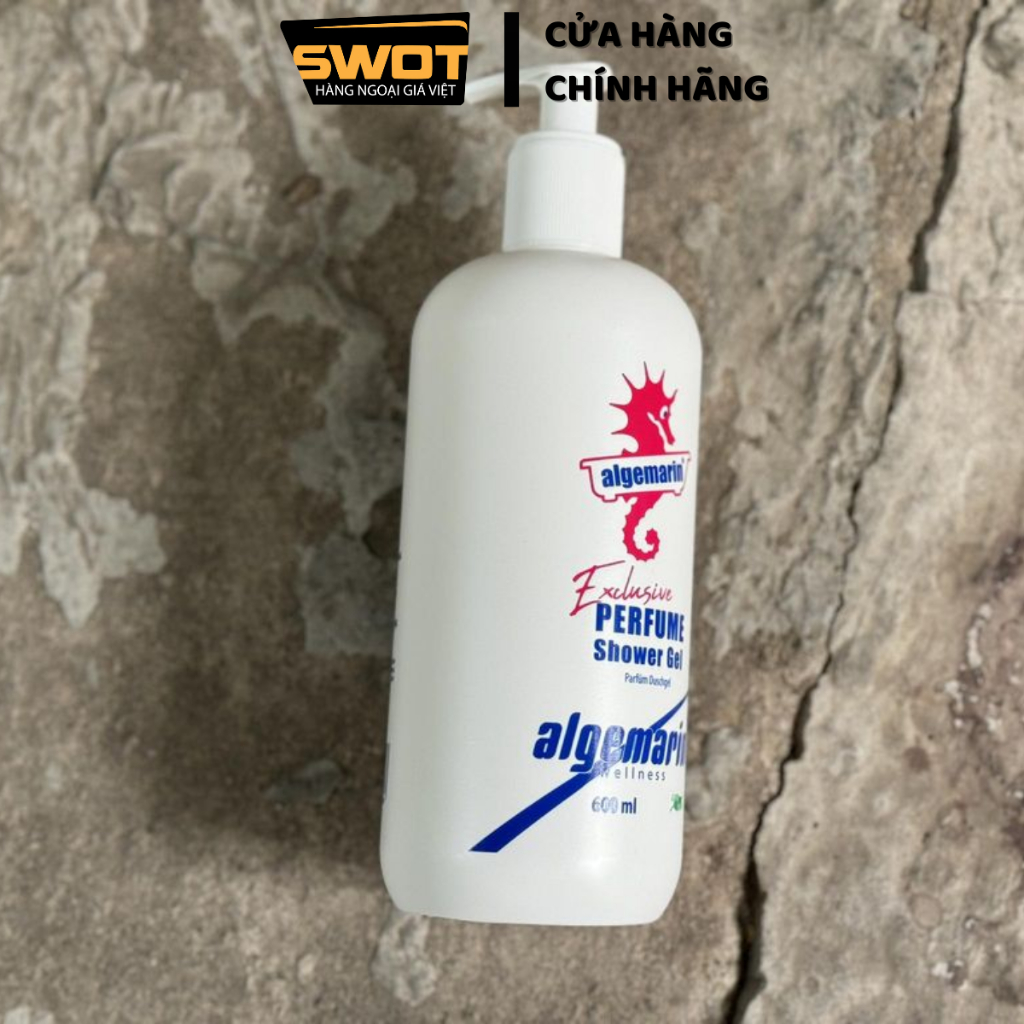 Sữa tắm Cá Ngựa Algemarin 600ml, Sữa tắm Đức cao cấp, sạch thơm lâu dài, dưỡng ẩm, an toàn sức khỏe