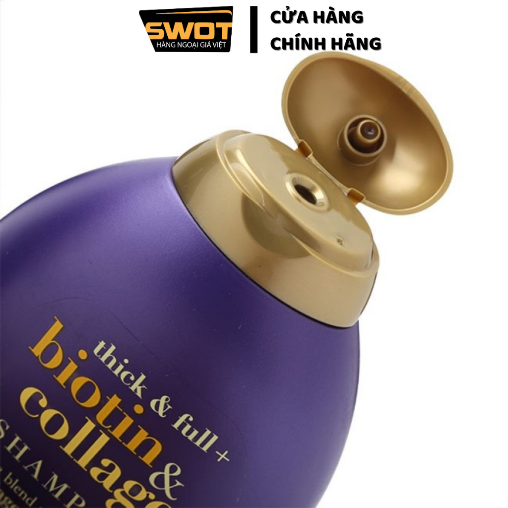 Combo Dầu gội xả Thick&full Biotin&Collagen Mỹ, Dầu gội xả phục hồi hư tổn, tóc dày bồng bềnh, óng ả