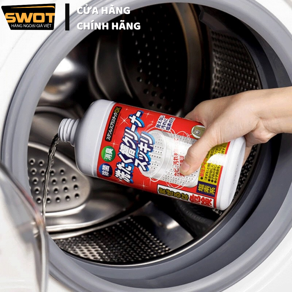 Nước tẩy vệ sinh lồng giặt Awas Washing Tub Cleaner Nhật 550g, Chất vệ sinh máy giặt Nhật Bản cao cấp, tẩy sạch bụi bẩn