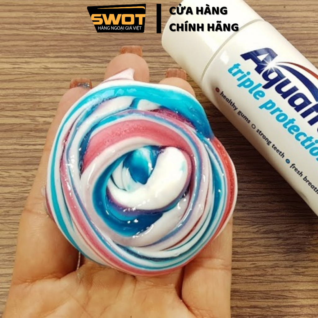 Kem đánh răng Aquafresh Nhật 140g, Kem đánh răng giúp răng trắng sạch toàn diện giữ hơi thở thơm mát