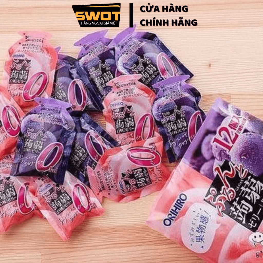 Thạch rau câu Orihiro Nhật Bản nhiều vị, Kẹo rau câu cao cấp, thơm ngon đặc biệt, giàu dinh dưỡng