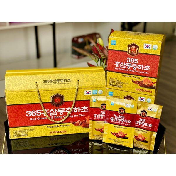 Nước hồng sâm đông trùng hạ thảo 365 Hansusam Hàn Quốc, Hồng sâm Hàn cao cấp, bổ dưỡng tăng sức khỏe