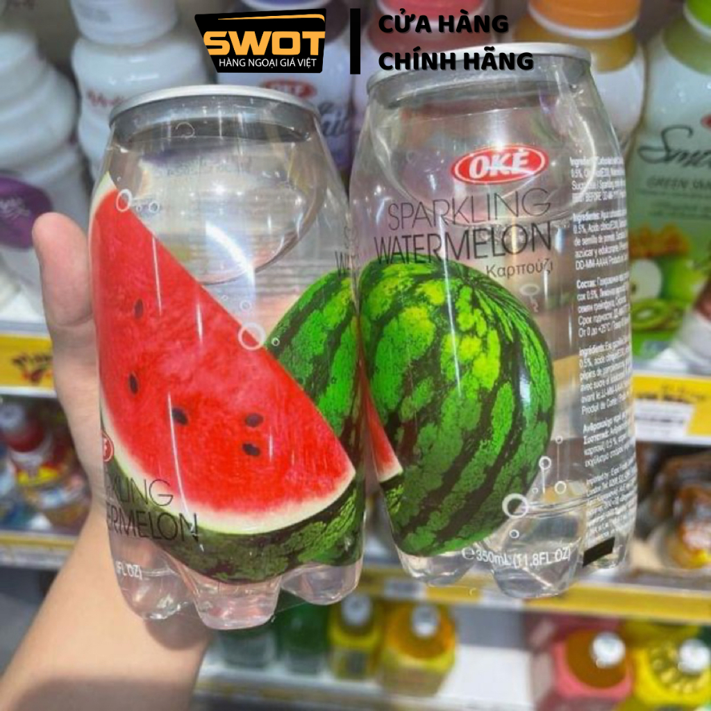 Soda trái cây OKF Hàn Quốc 350ml nhiều vị, Nước ngọt có ga thơm ngon tuyệt vị, trái cây tự nhiên
