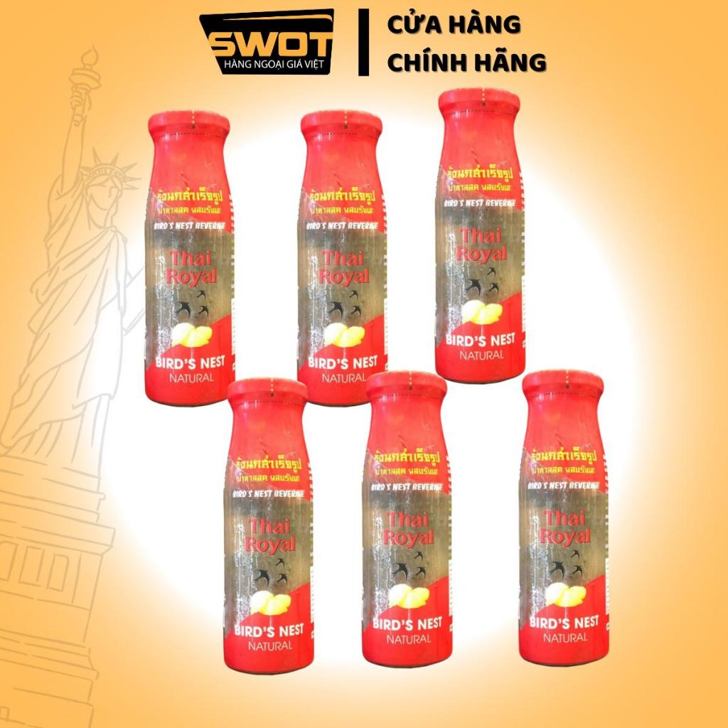 Lốc 6 chai Yến sào Thái Royal 180ml, Yến sào Thái Lan thơm ngon, giàu dinh dưỡng, tốt cho sức khỏe