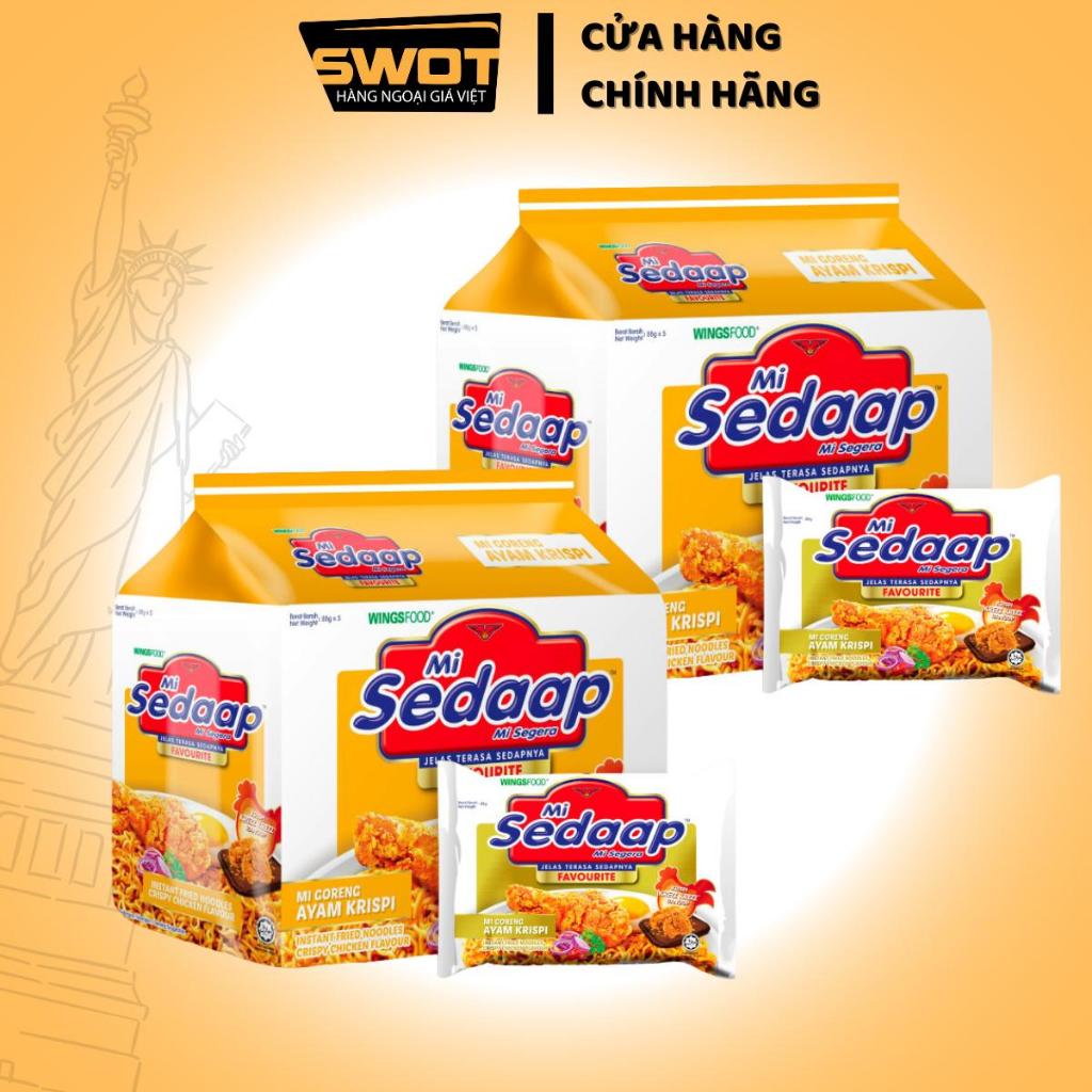 Combo 10 gói Mì cay SEDAAP Indonesia nhiều vị, Mỳ xào, Mì khô thơm ngon hảo hạng, cay ngon đậm vị