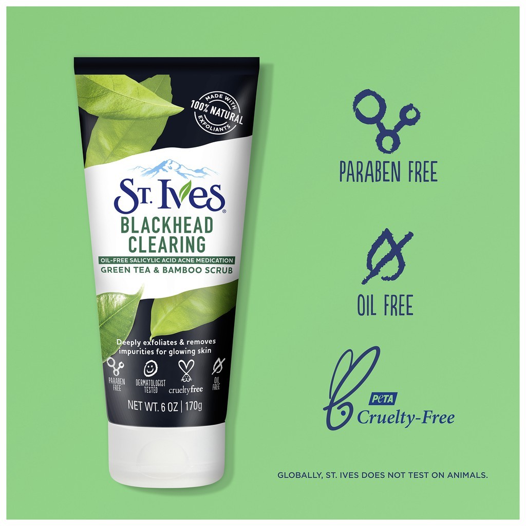 Sữa rửa mặt St.Ives Mỹ 170g, Sữa rửa mặt St Ives tẩy tế bào chết, sạch sâu, nguyên liệu thiên nhiên