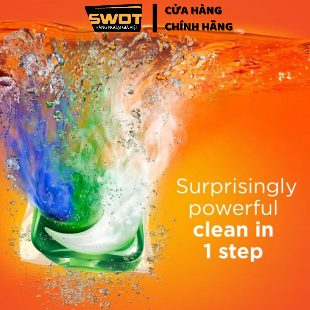 Túi viên giặt Tide Pods Mỹ, Viên giặt quần áo Tide Mỹ cao cấp, sạch thơm bền lâu, giữ màu quần áo